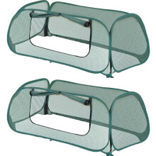 Verhoogd Bedhoezen - 2 Stuks Opklapbare Plantenbeschermers
