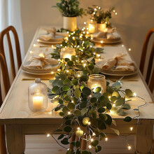 Twinkling Olive Vine, Lichterkette, Falsch, Weihnachten, Hochzeit, Schlafzimmer