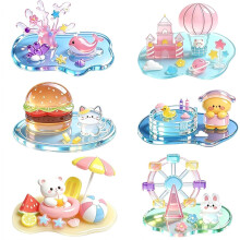 Pegatinas 3D apilables 6 hojas, de resina