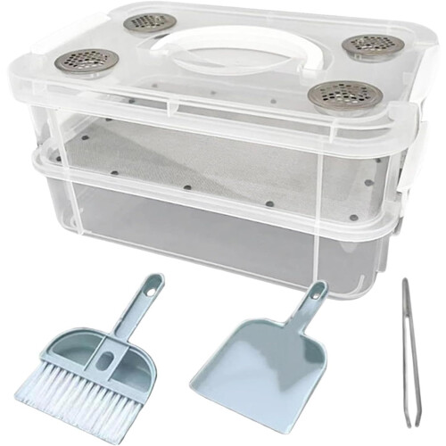 Kit élevage vers farine, transparent, pour reptiles