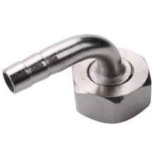 2X Robinet de Bière Robinet avec Raccord Coudé de 8 mm, Tige de Laiton Chromé G5 / 8 pour Distributeur de Bière à Pression Réglable