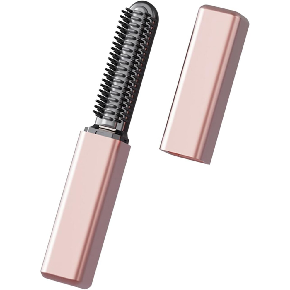 Oimg Portable Cordless Hair Straightener Brush, Rechargeable Comb
