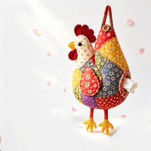 Kit patchwork poulet, tissu, déco