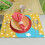 Sets de table de Pâques avec motif lapin et fleurs (6 pièces) 6
