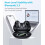 Open Ear Earbuds Ergonomic Clip Bone Conduction Black 6