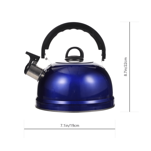 Blue Stainless Steel Whistling Kettle 1 Pc 1