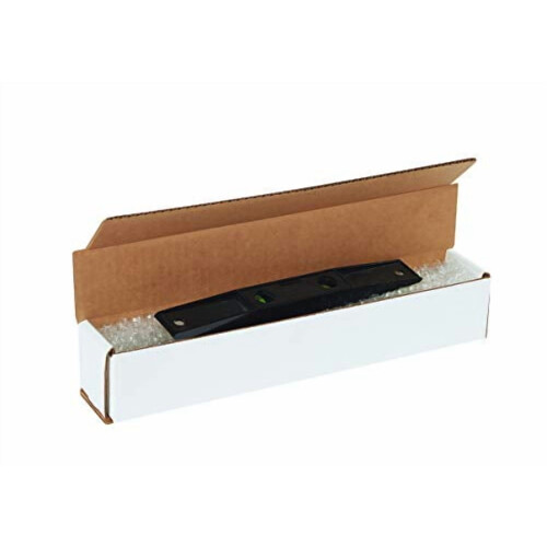 Caixa de armazenamento branca BMLRBL 13,5 x 3,5 x 3,5 polegadas (pacote com 50) 1