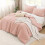 Comforter Set Blush Pink Queen Lightweight Fluffy 4