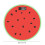 Glass Bathroom Scale with Fruit Pattern, 400 lbs, High 3