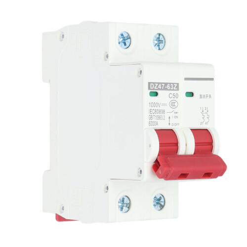 DC miniature circuit breaker 2P 63A 1000V for solar PV 1