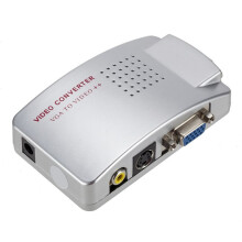Adattatore da VGA A RCA, Convertitore da Ingresso VGA Composito A Uscita AV/S-Video/VGA per PC, Laptop, DVD, DVR, Videoregistratore, HDTV e Monitor.