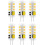 JINYUN G4 LED Bulbs Warm White 3000K 3W 6 pcs 2