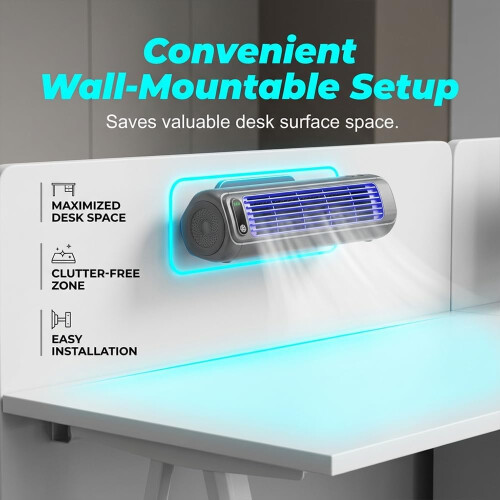 HK&Hanker Cooling Ace Mini Φορητό Κλιματιστικό (Έκδοση 2026) – 3 Ρυθμιζόμενες Ταχύτητες Ανέ 1
