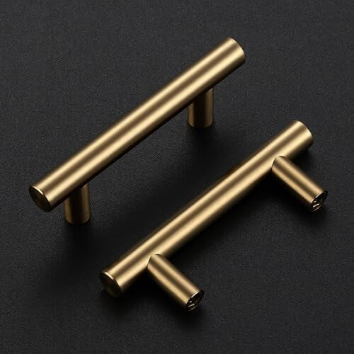 Σαμπανιζέ μπρούντζινες θήκες για ντουλάπια, συσκευασία 4 ιντσών και 20 τεμαχίων 1
