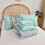 Boho comforter set sage green 8-piece microfiber 8