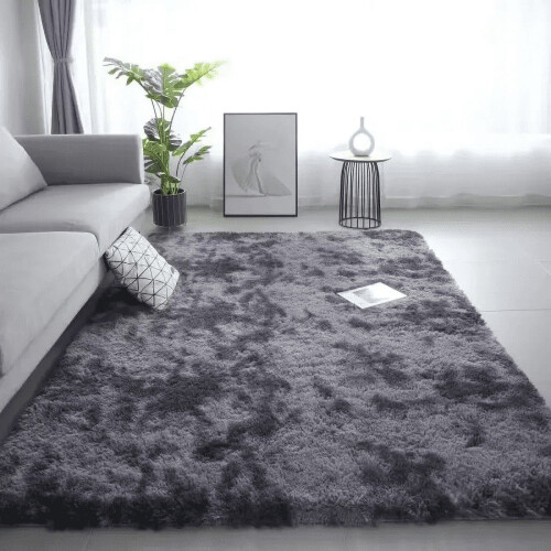 Silk Wool Blend Bedside Rug Non-slip 60x90cm 2