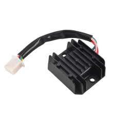 5X Regolatore di Tensione per Moto un 4 Fili 4 Pin 12 Raddrizzatore per Regolatore di Tensione per Motorino per Scooter da 50-250 Cc ATV (Nero)