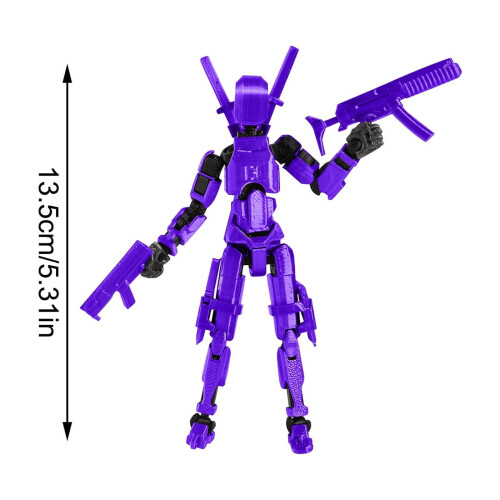 Conjunto de boneca móvel Titan Robot impressa em 3D e articulada. 2
