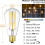 Ampoule Edison à intensité variable 3000K 12W 1200LM E26ST64 Verre transparent 2