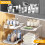 Undervasken Organizer 2-lags stabelbar med justerbar 2