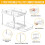 Undervasken Organizer 2-lags stabelbar med justerbar 3