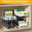 Undervasken Organizer 2-lags stabelbar med justerbar 4