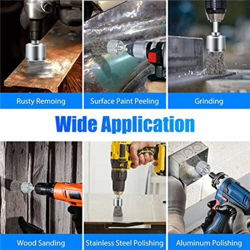 24PCS Wire Brush Wheel for Drill, Wire Wheel Cup Brushes for Drill Paint Surface Rust Removal and Small Spaces 1