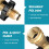 Propaantankadapter met manometer, 2,5 x 3,8 inch, 1 stuk 2