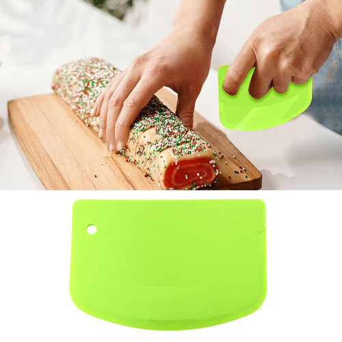 Raspador de massa de plástico de 5,31 x 3,64 polegadas para confeitaria 1