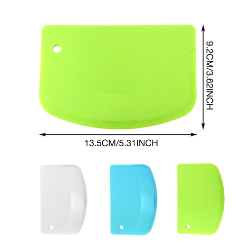 Raspador de massa de plástico de 5,31 x 3,64 polegadas para confeitaria 2