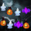 Halloween-kurpitsan valosarja noidanhatulla3D-koristelu 6