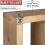 Raft plutitor rustic din lemn de hambar, 12 inch 5