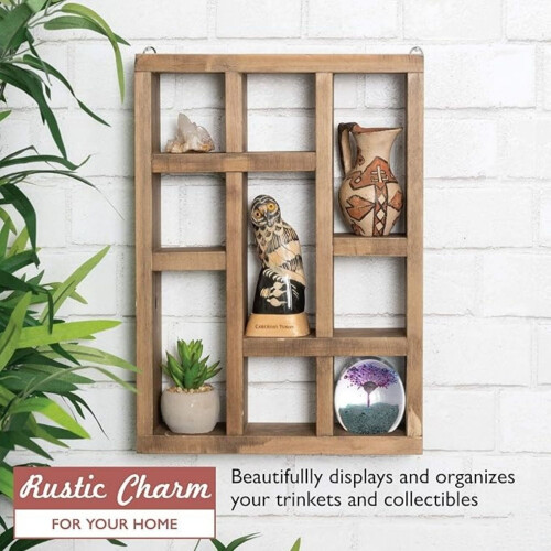 Raft plutitor rustic din lemn de hambar, 12 inch 2