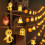 Halloween-kurpitsan valosarja noidanhatulla3D-koristelu 6