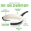 Ceramic Nonstick Stockpot 6 Quart Black 3