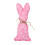 Easter Bunny Tiered Tray Decor Fabric Stuffed Rabbit 9.6 6