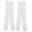 Witte, gladde, elastische, voetloze panty's voor dames (2 paar) 5