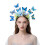 Bandeau à fleurs papillon, coiffe ethnique, design 3D 4