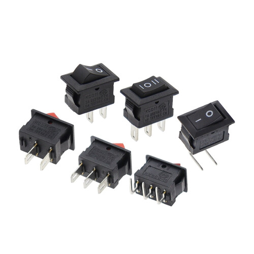 KCD11-Wippschalter 10x15mm EIN-AUS oder EIN-AUS-EIN 2/3 Pins 5 2