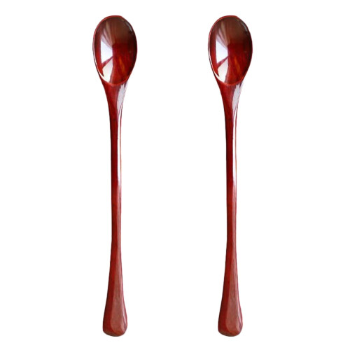 Colheres de madeira para mexer sopa e café (2 peças) 2