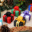 Lustige Weihnachtsgeschenkbox für Geld oder Karten – Schwarz und Gold 8