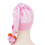 Satin Sömnmössa för långt tjockt hår Rosa Extra Lång 4