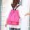 Mochila de natação em tela com alças acolchoadas (1 unidade) 5