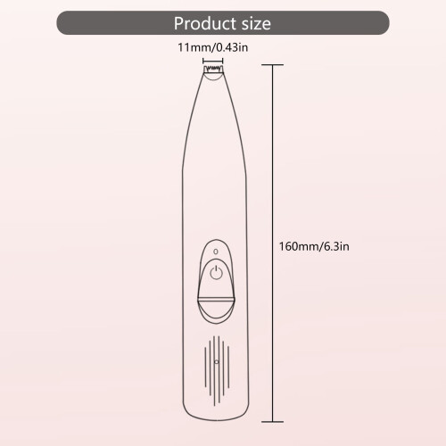 Ceramic Blade Dog Paw Trimmer Cordless1pc 2