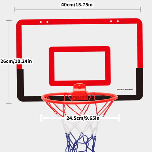 Väggmonterad hopfällbar basketkorg för barn inomhus 2