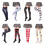 Women's Thigh-High Socks Vintage Argyle Pattern Red 7