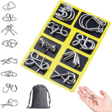 Metal Montessori Puzzelset - 24 Stuks, Hersenkrakers