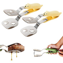 2 pinces spatules, jaunes