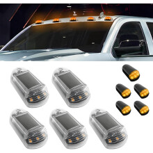 No Drill Solar Cab Lights, 7 Colors Yellow White Shell