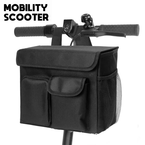 Τσάντα Mobility Scooter, μαύρη, με οργανωτή για φορητό υπολογιστή 14 ιντσών 1